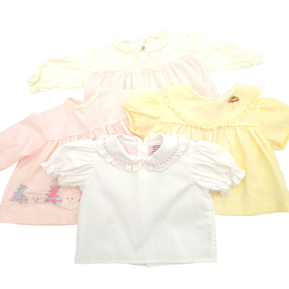 Vintage Toddler Girls Dress & Top Bundle Size 18 Months